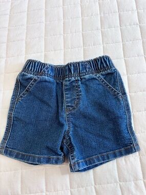 Carhartt Denim Jean Shorts 18M Elastic Waistband Pull on